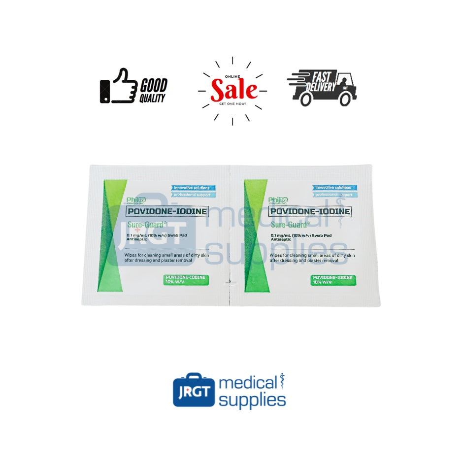 Sure Guard Povidone Swab (1 Box - 100pcs)