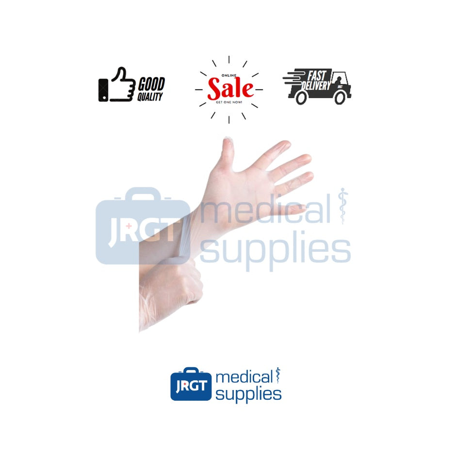Orex Vinyl Examination Gloves (FDA Approved, Powder-Free) 100 pcs | JRGT Medical Supply