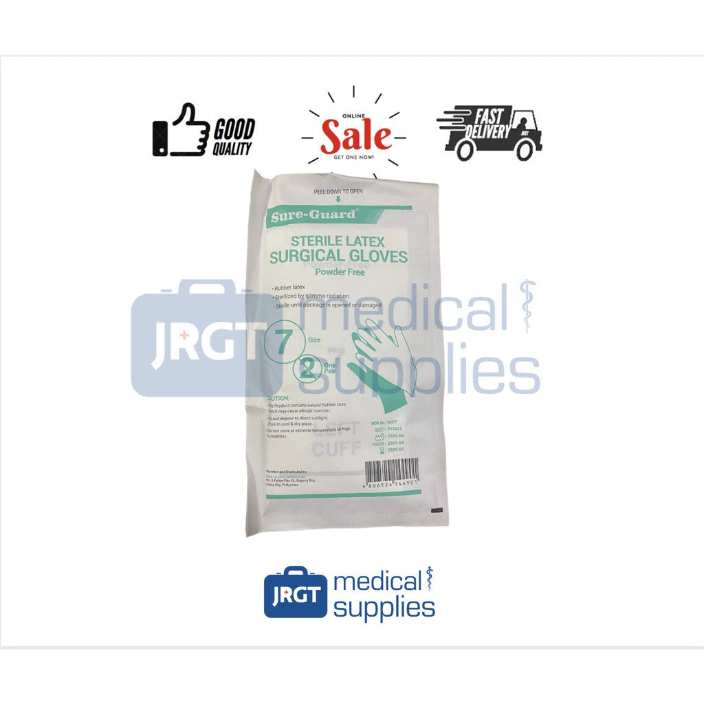 Sure Guard Sterile Latex Surgical Gloves Per Piece