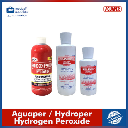 Aguaper Hydroper Hydrogen Peroxide 3% (30ml/60ml/120ml) | First Aid Disinfectant