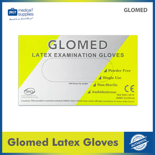 Glomed Powder-Free Latex Disposable Gloves (100pcs) | Surgical Examination Gloves