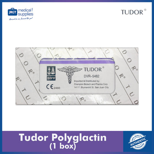 Tudor Suture Polyglactin 910 - Absorbable Surgical Sutures for Wound Closure (12 pcs)