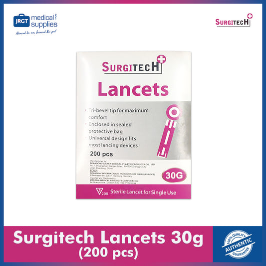 Surgitech Lancet 30G – Ultra-Sharp Sterile Blood Sampling Needles for Accurate & Painless Testing
