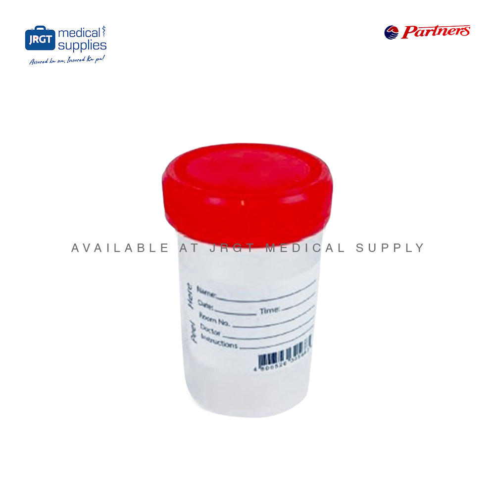 Partners Sterile Stool Urine Container 60mL (1 Piece)