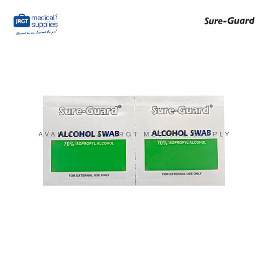 Alcohol Swabs 70% Isopropyl Antiseptic Pads for Wound Care and Disinfection (Box of 100 Swabs)