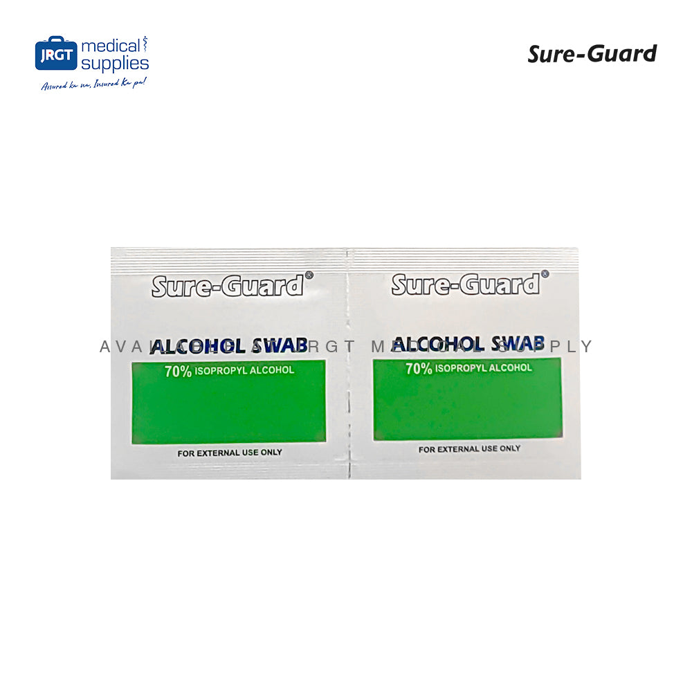 Alcohol Swabs 70% Isopropyl Antiseptic Pads for Wound Care and Disinfection (Box of 100 Swabs)