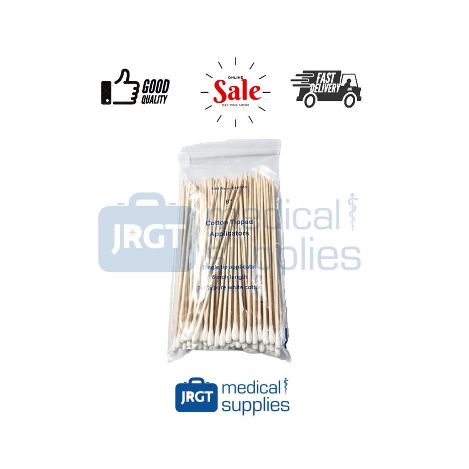 Topcare Cotton Tipped Applicator Stick Non-Sterile (1 Pack - 100pcs)