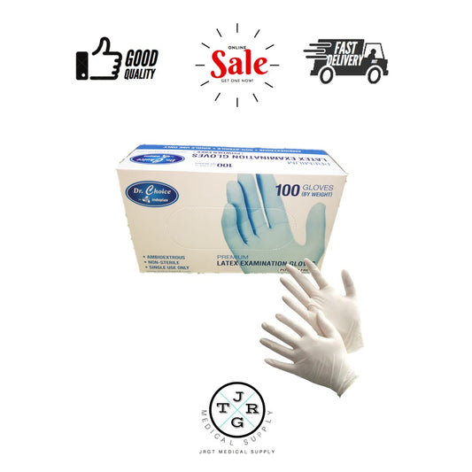 Dr. Choice by Indoplas Powder-Free Latex Examination/Surgical Gloves (100pcs)