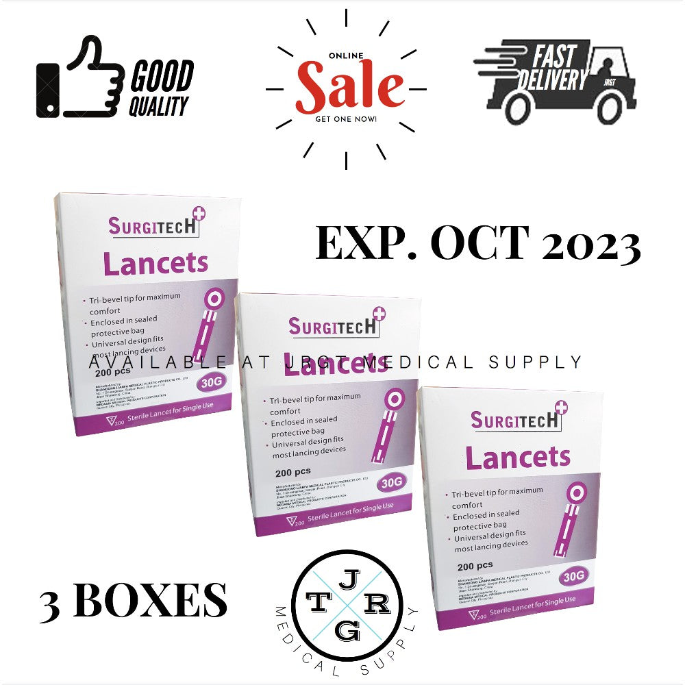 Surgitech Blood Lancets (100pcs)(G30)