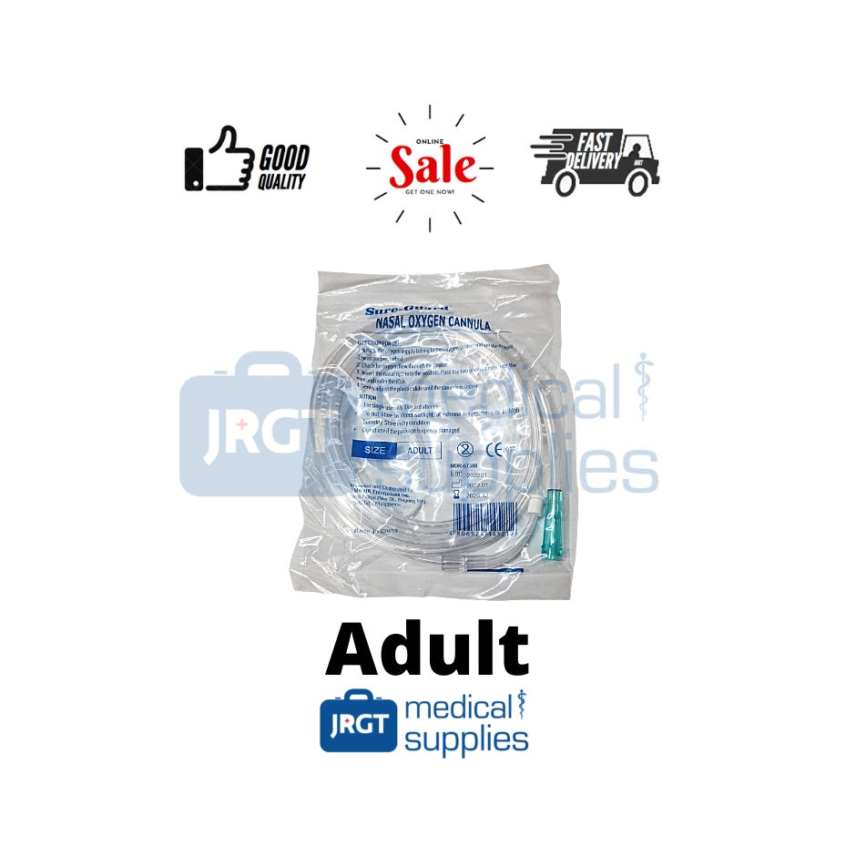 Sure-Guard Nasal Oxygen Cannula for Adult & Pedia | JRGT Medical Supplies