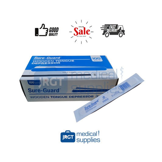 Sure Guard Sterile Wooden Tongue Depressor (1 Box - 100pcs)