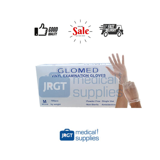 GLOMED Vinyl Powder-free Disposable Examination/Surgical Gloves (100 pieces per box)