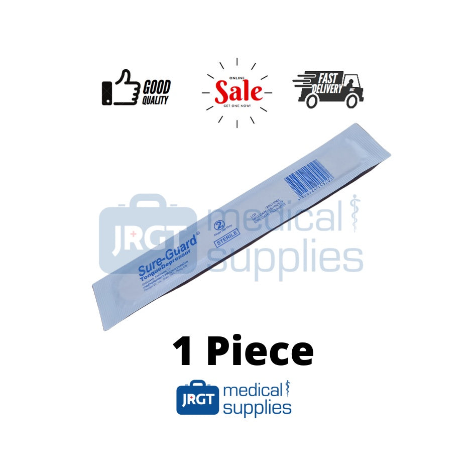 Sure Guard Sterile Wooden Tongue Depressor (1 Box - 100pcs)