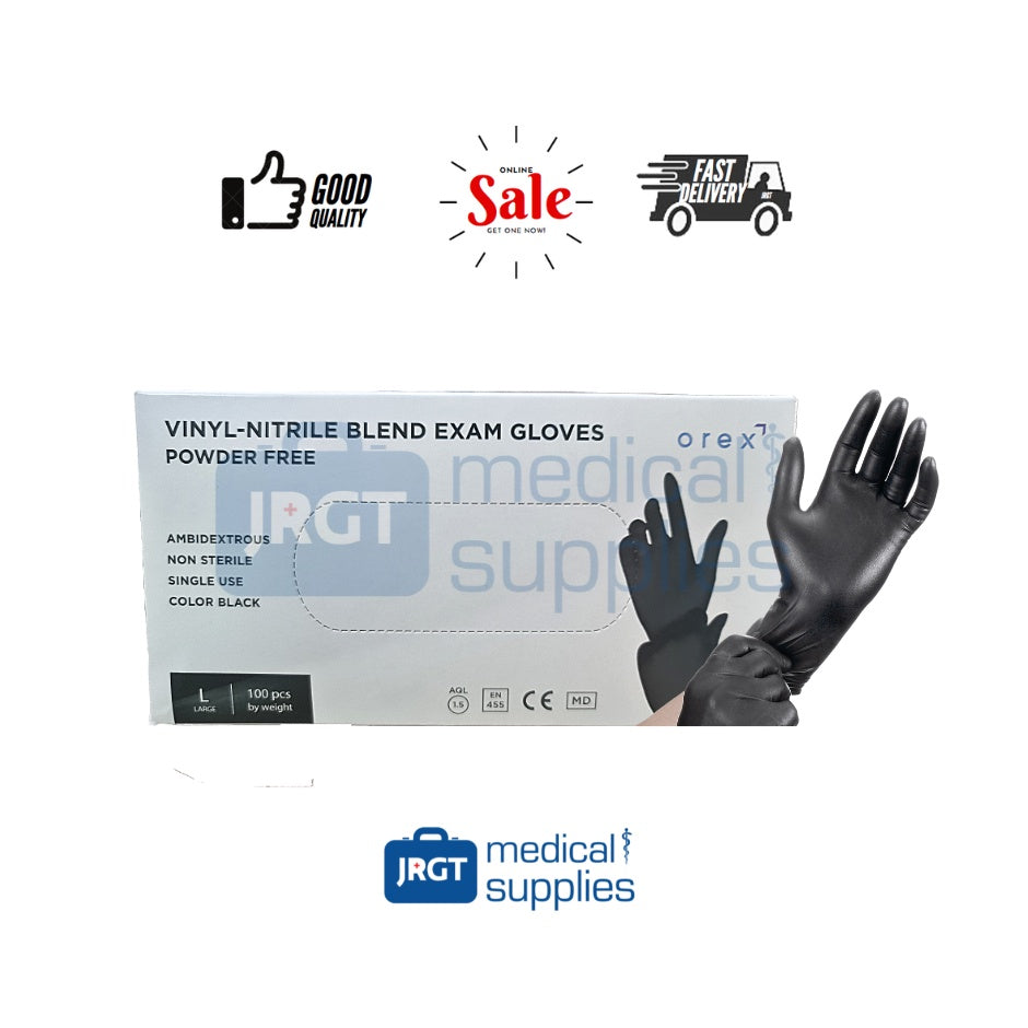 Orex Vinyl Nitrile Blend Powder Free Gloves (100pcs per box)
