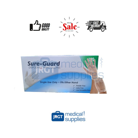 Sure-Guard Vinyl Powder Free Disposable / Examination / Surgical Gloves (1 box - 100pcs)