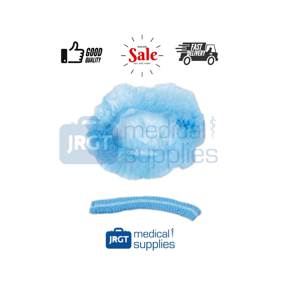 100pcs Disposable Surgical Cap - Hair Net (Caterpillar cap) (O.R. Cap ...