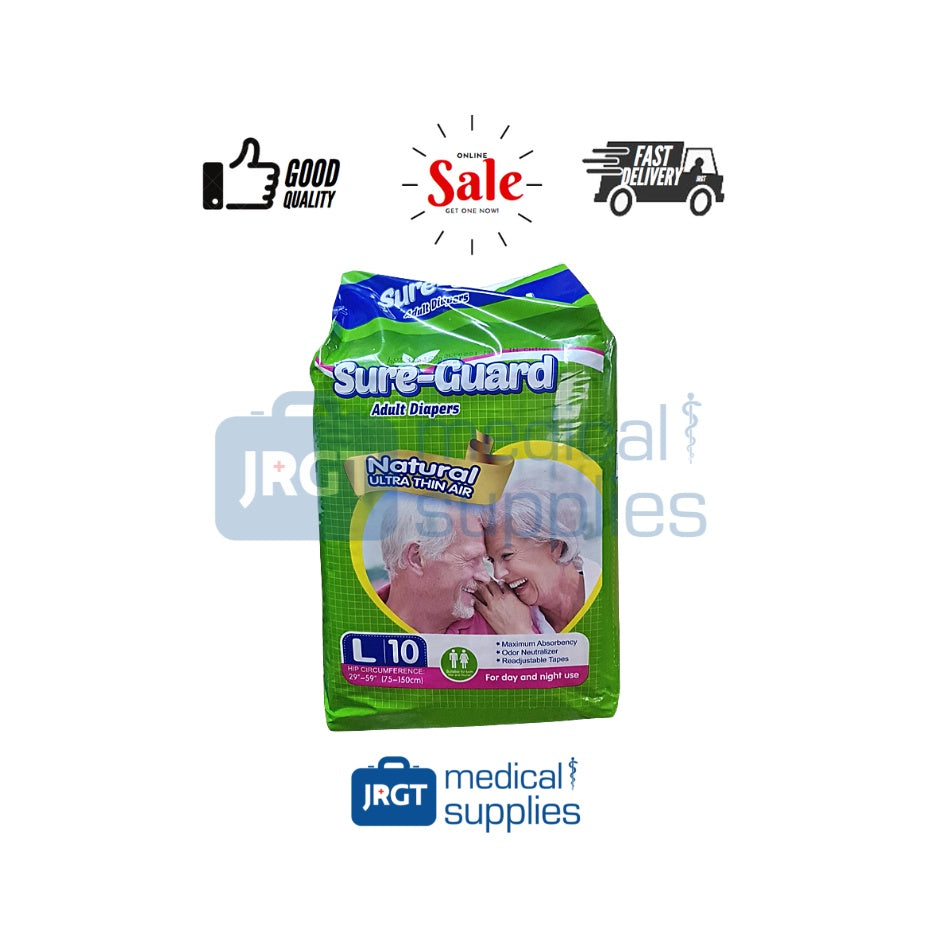 Sure-Guard, Fresco, and Partners Adult Diapers | Tape Type & Pull-Up | Sizes: Medium, Large, XL