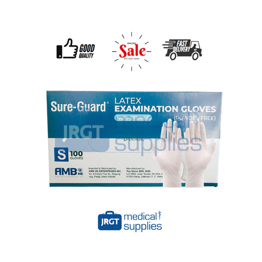Sure-Guard Latex Examination Gloves (100 Pcs)