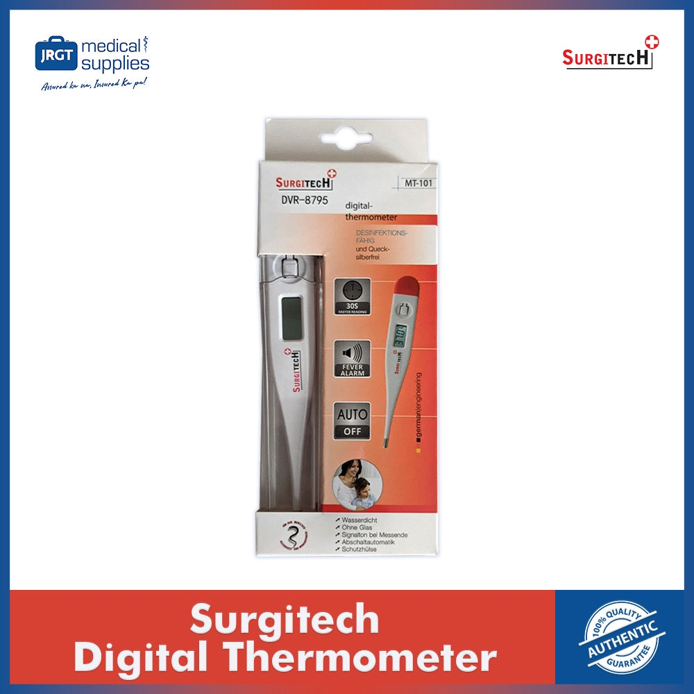 Surgitech Digital Thermometer with Clear Hard Case