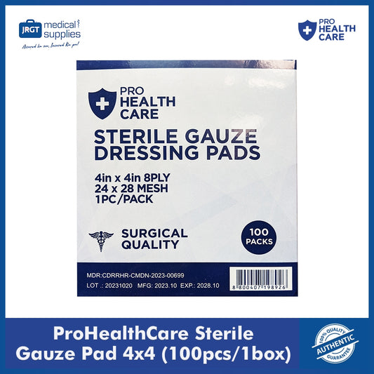 ProHealthCare Sterile Gauze Pad 4x4 (1 Box - 100pcs)