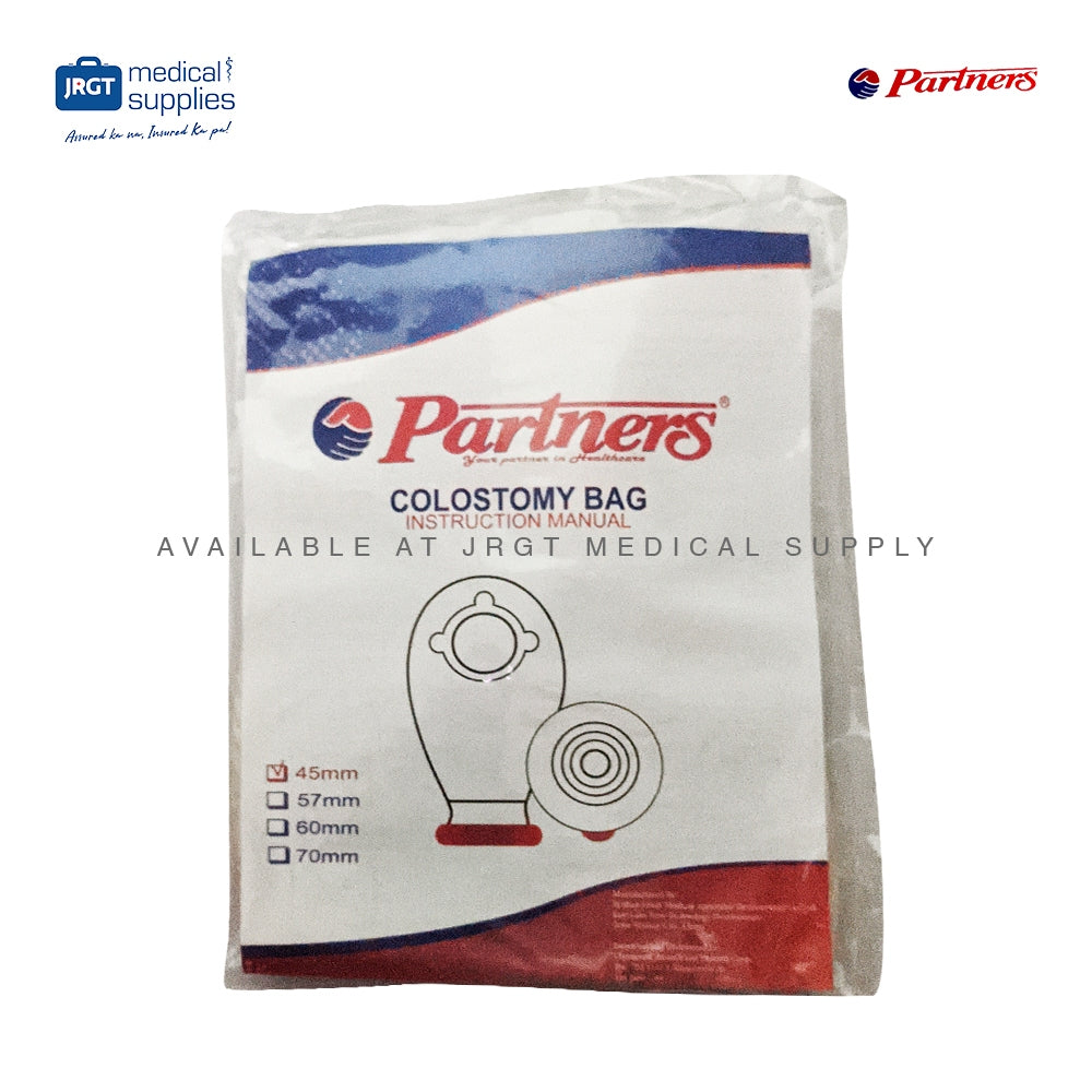 Partners Colostomy Bag (45mm, 57mm, 60mm) - Effective Colostomy Management | JRGT Medical Supply