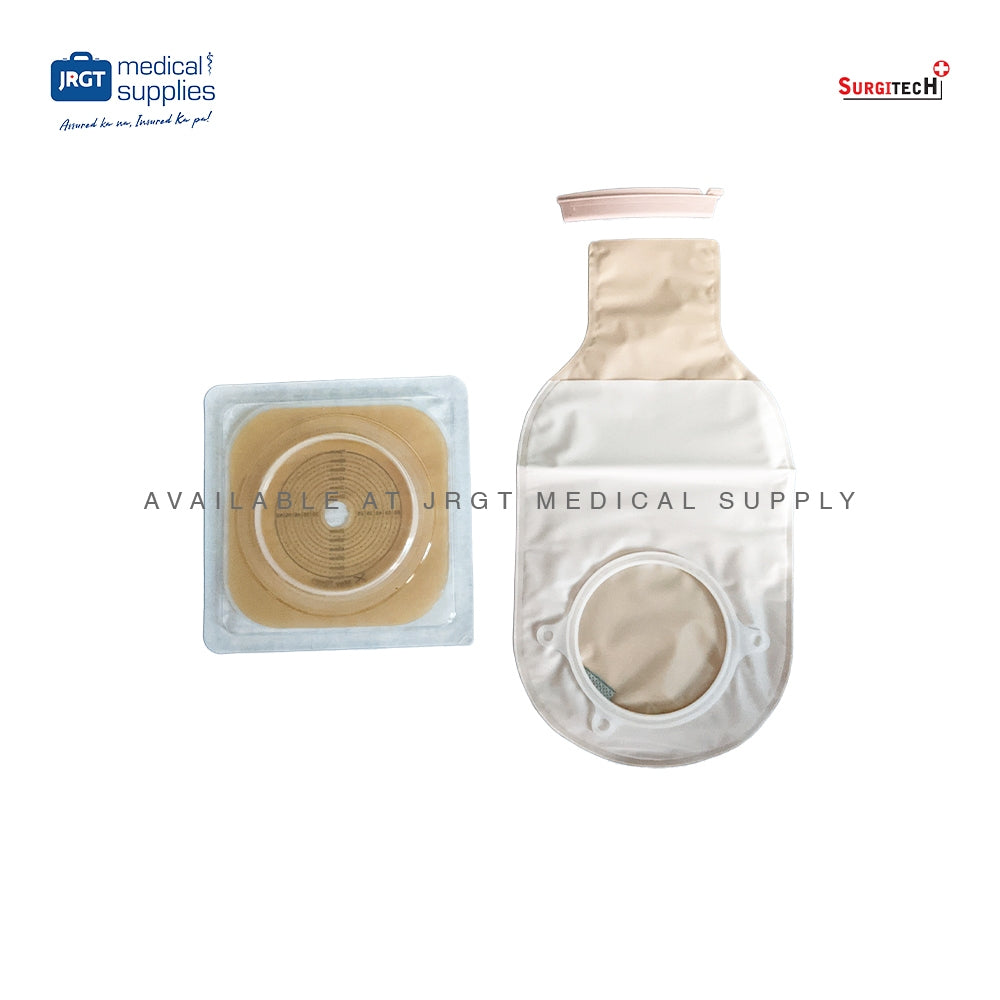 Surgitech Disposable Colostomy Bag -  Stomach Bag for Secure and Comfortable Ostomy Care