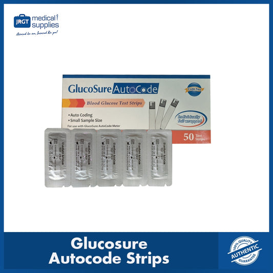Glucosure Autocode Blood Glucose Test Strips - 50pcs for Accurate Glucoses Monitoring