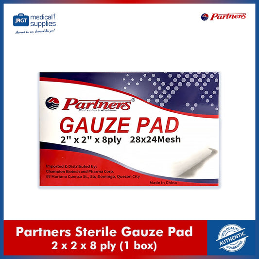 Sterile Gauze Pad 3x3, 2x2 (1 box - 100pcs)(Partners)
