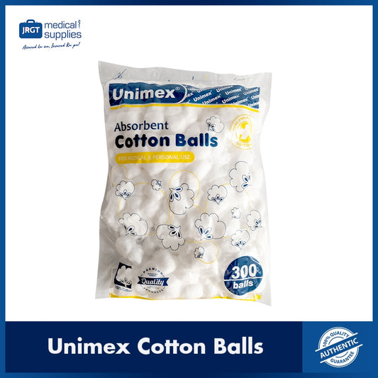 Unimex Cotton Balls 300's | 100% Pure Cotton | Gentle & Absorbent