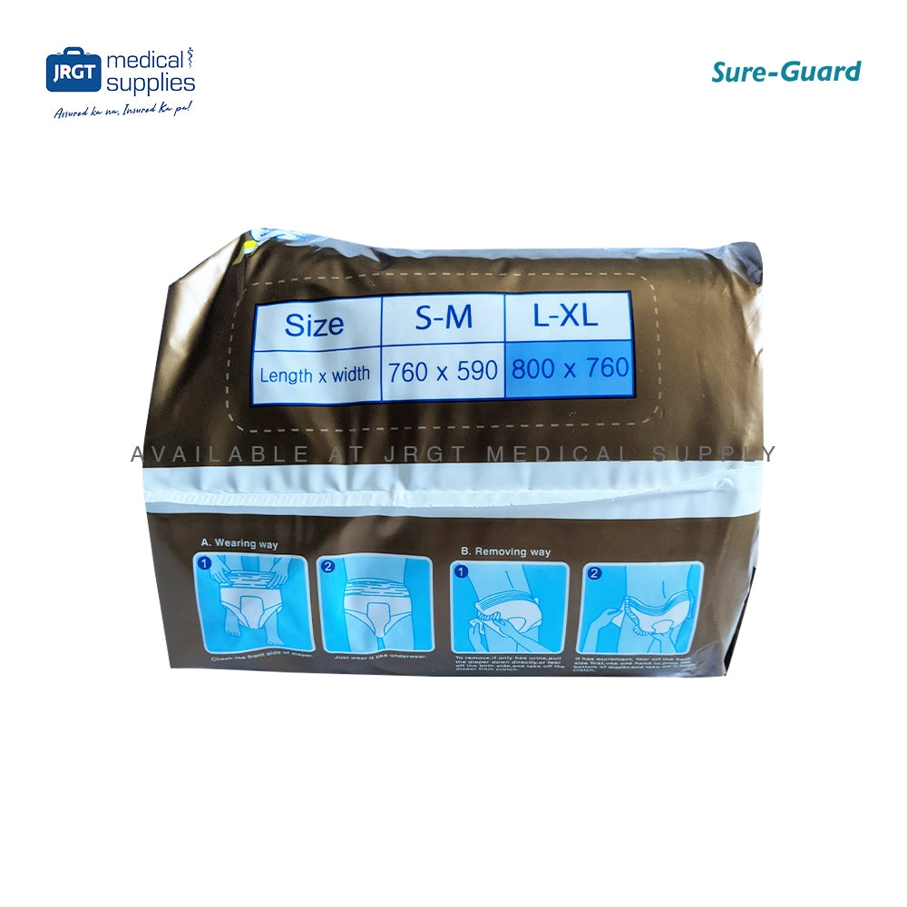 Sure-Guard Pull Up Adult Diaper (1 Pack - 10pcs) | Disposable Diaper Pants for Adults
