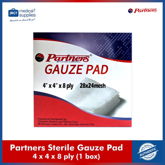Sterile Gauze Pad 4x4x8 (1 box-100 pcs)(Partners)