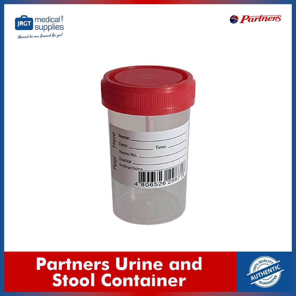 Partners Sterile Stool Urine Container 60mL (1 Piece) – JRGT Medical Supply