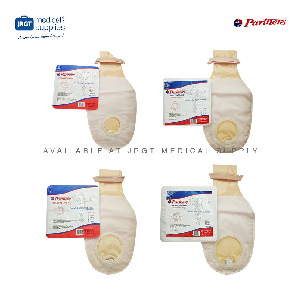 Partners Colostomy Bag (45mm, 57mm, 60mm) - Effective Colostomy Management | JRGT Medical Supply