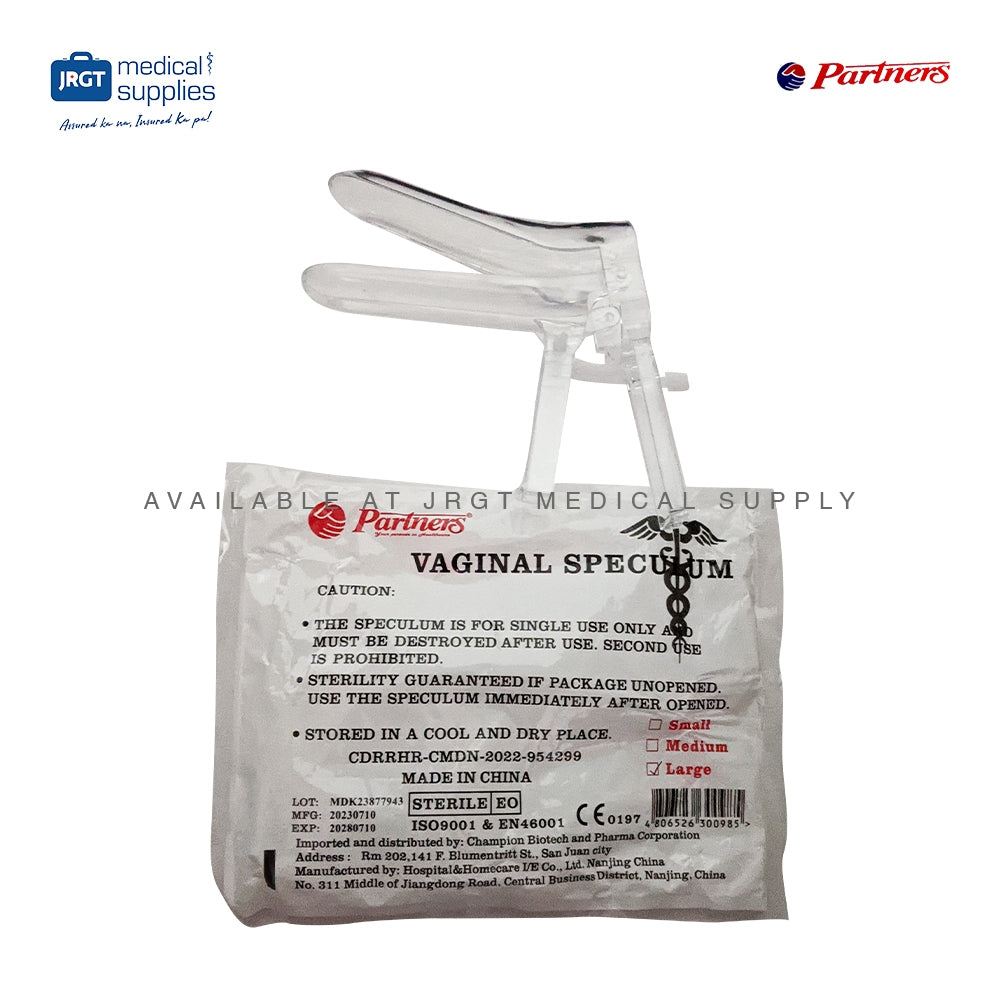 Partners Vaginal Speculum (Plastic)