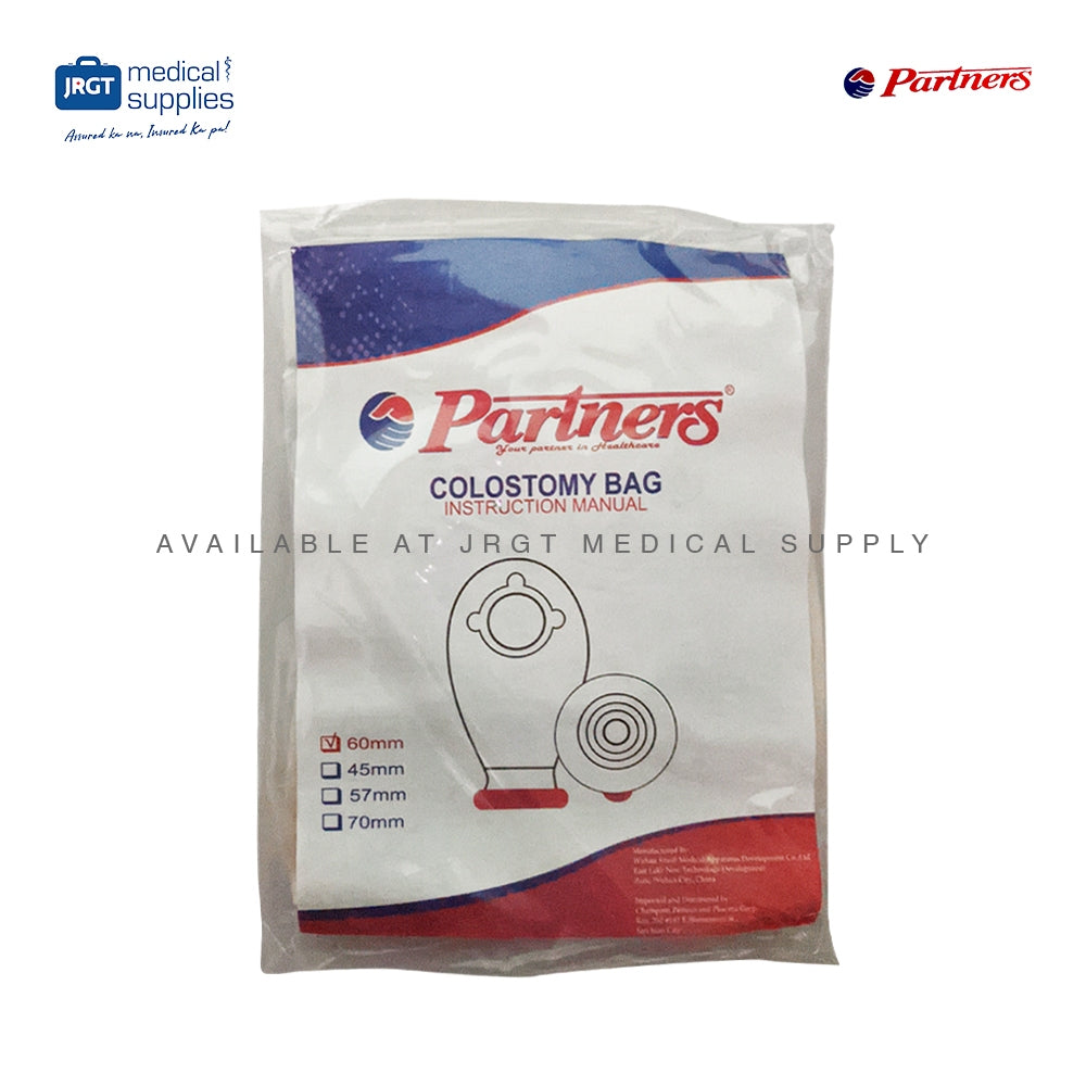 Partners Colostomy Bag (45mm, 57mm, 60mm) - Effective Colostomy Management | JRGT Medical Supply