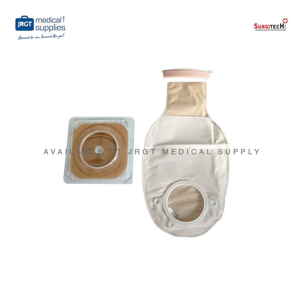 Surgitech Disposable Colostomy Bag 60mm - Stomach Bag for Secure and Comfortable Ostomy Care (1pc)