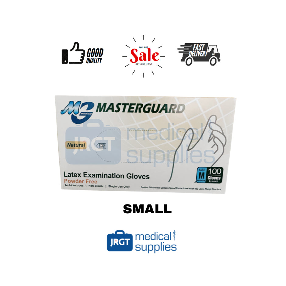 Masterguard Powder-Free Latex Disposable Examination/Surgical Gloves (100pcs)