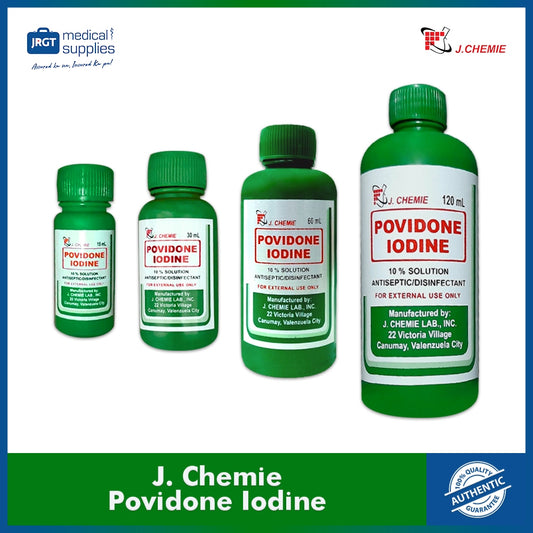 J. Chemie Povidone Iodine 10% Antiseptic | Betadine Skin Cleanser | JRGT Medical Supply