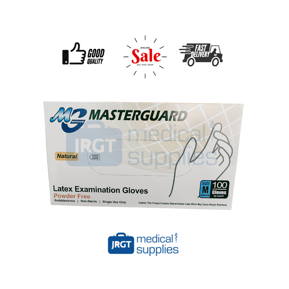 Masterguard Powder-Free Latex Disposable Examination/Surgical Gloves (100pcs)