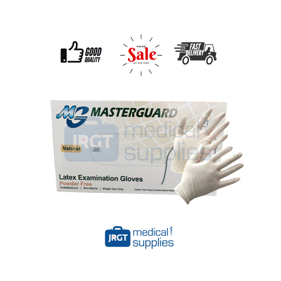 Masterguard Powder-Free Latex Disposable Examination/Surgical Gloves (100pcs)