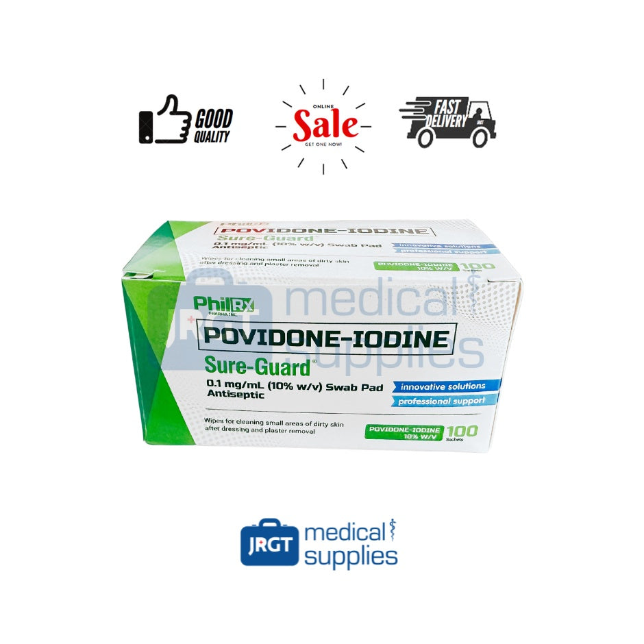 Sure Guard Povidone Swab (1 Box - 100pcs)