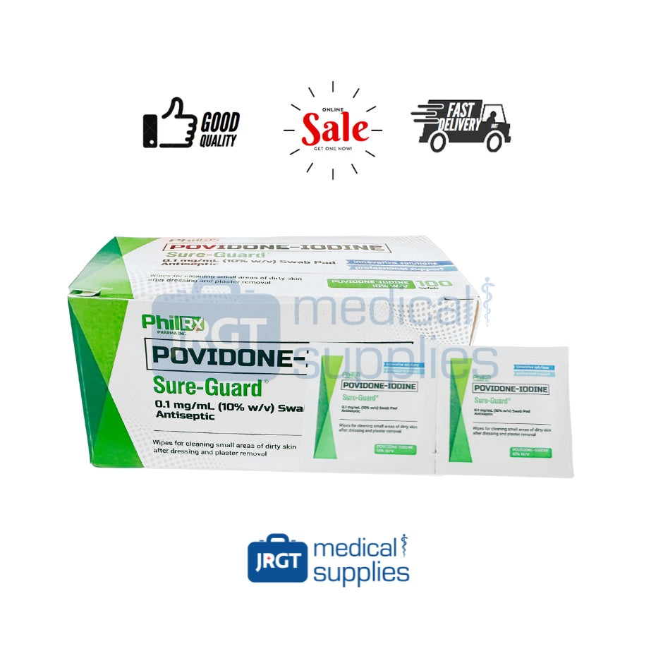Sure Guard Povidone Swab (1 Box - 100pcs)