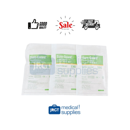 Sure Guard Scalp Vein Set (1 Piece) | Butterfly Needle | JRGT Medical Supply