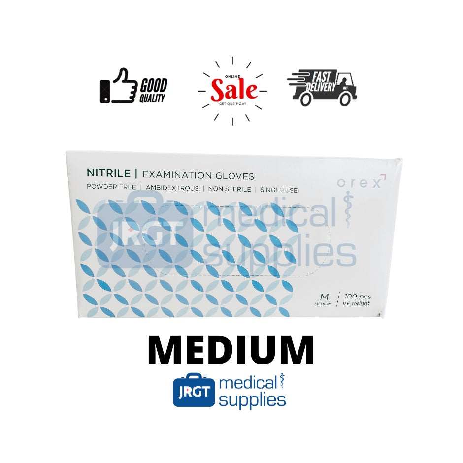 Orex Nitrile Gloves 100pcs | Disposable Examination Gloves | JRGT Medical Supply