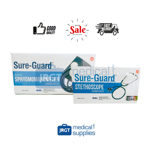 Sure Guard Manual BP Apparatus (Aneroid Sphygmomanometer w/ Stethoscope)