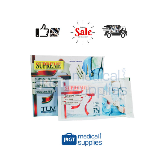 Supreme Sterile Latex Examination Gloves (1 Pack - 2pcs)